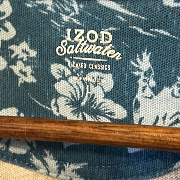 IZOD‎ Saltwater Relaxed Classics Gray Quarter Zip Pullover - Picture 3 of 4